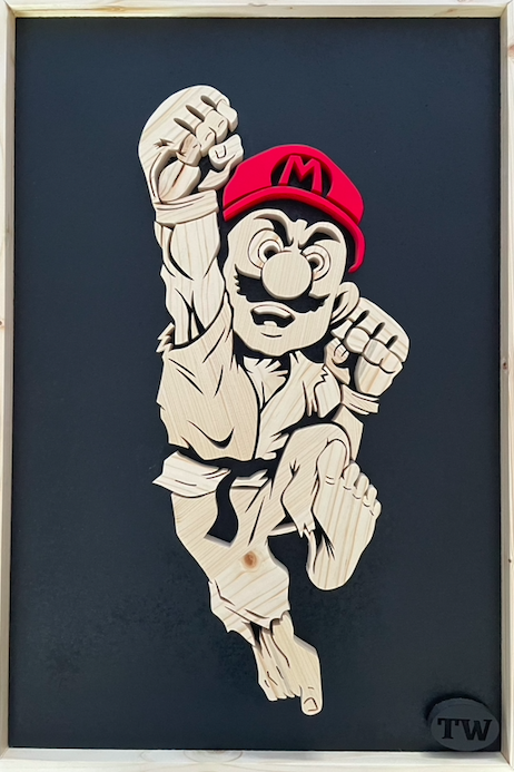 Tableau Mario Street Fighter
